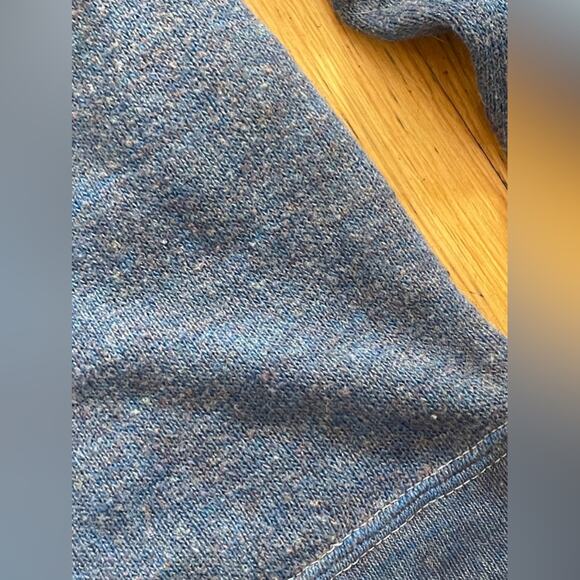 50s Vintage Navy Blue Notre Dame Rayon Knit Sweater - Picture 5 of 9